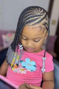20 Top Braids with Beads Hairstyles for Kids of 2024 | Lookosm