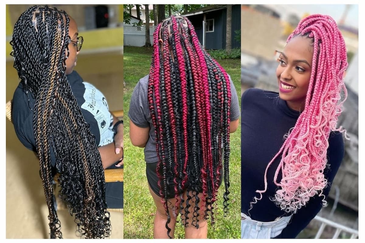 20 Box Braids Hairstyles With Curly Ends: Unleashing the Chic and ...