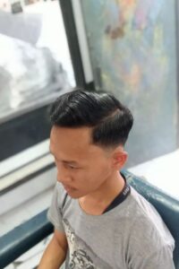 Low Taper Fade With Side Part 200x300 