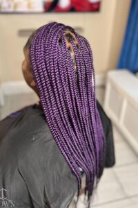 25 Ideas For Knotless Braids With Color: Vibrant Hair Artistry | Lookosm