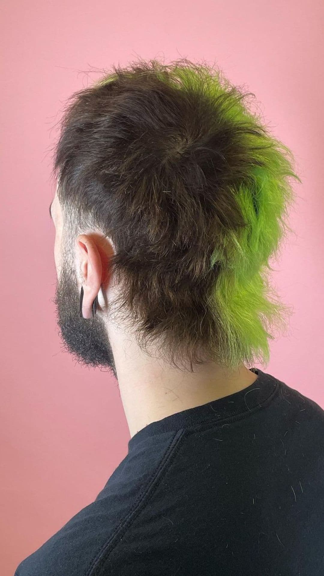 A man with a punk mullet.