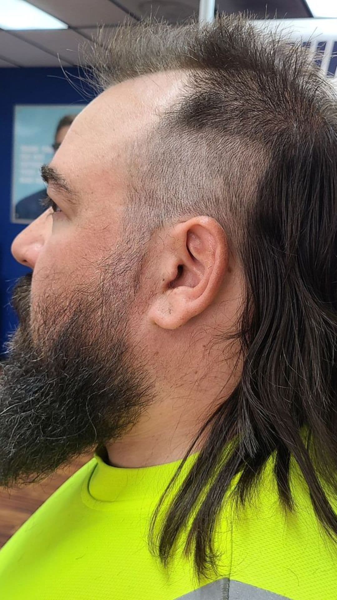 An old man with a viking mullet.