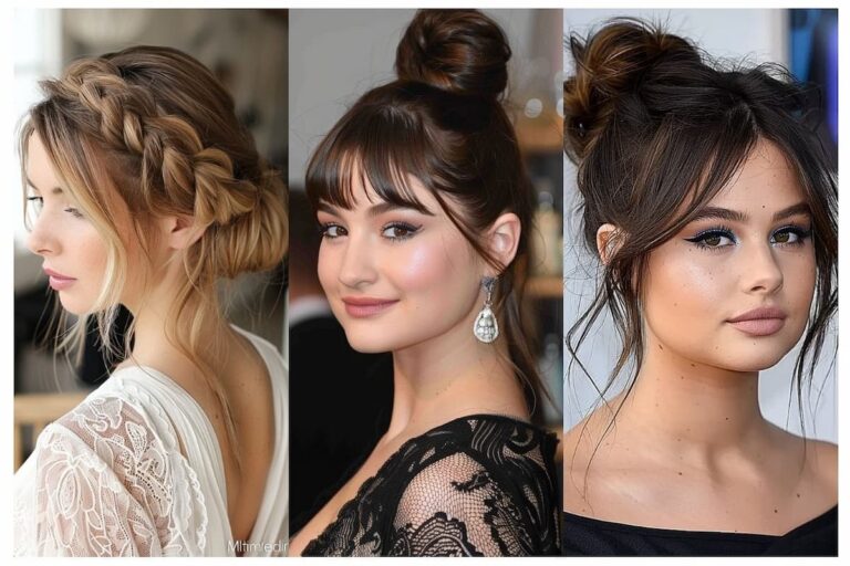 17 Easy Updos for Round Faces – Look Slimmer in Minutes
